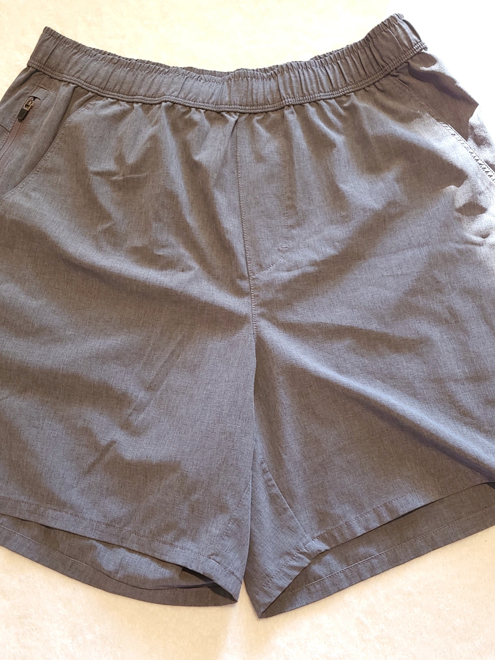 DSG Athletic Performance Running Shorts Heathered Gray 6" Inseam Sz Small